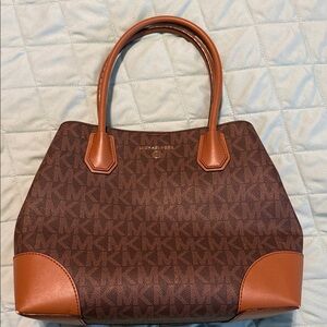 Michael Kors Signature Brown and Tan Tote